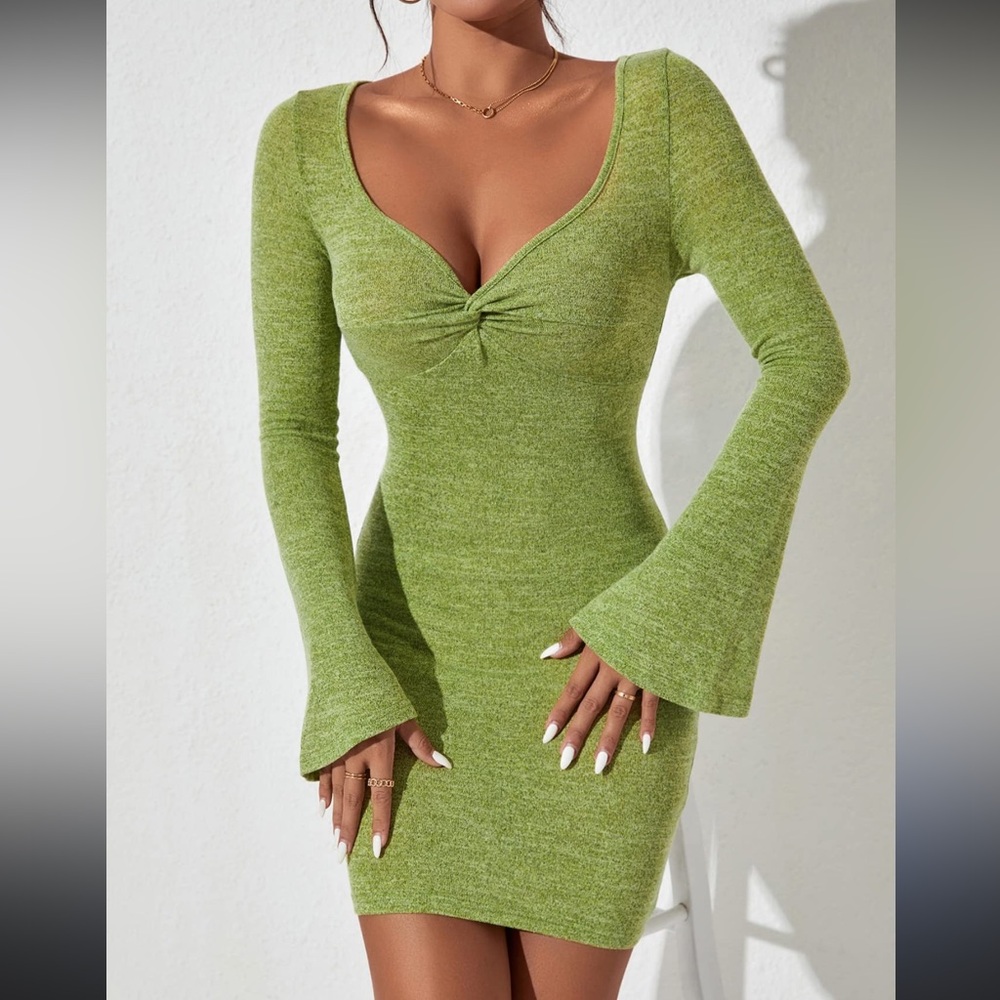 Belle sleeve sweater dress